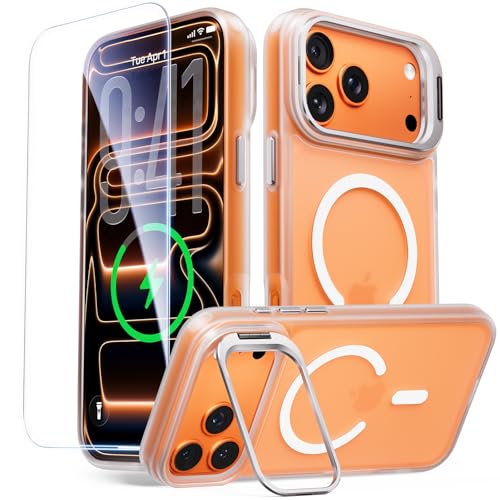 Image of for iPhone 17 Pro Case with Stash Lens Stand, 9H Screen Protector