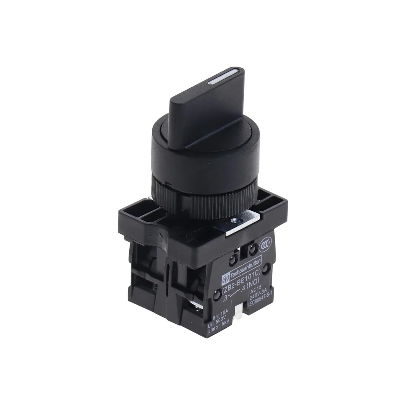 AARTERZZA 5Pcs XB2-ED33 3 Positions 2NO Latching Selector Push Button Switch