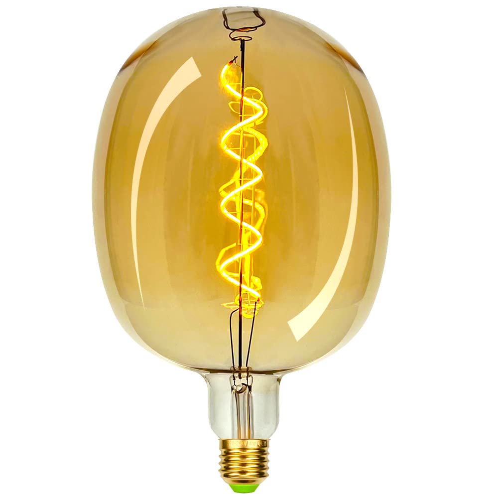 Bombilla LED vintage T170 4W regulable Edison dorada decorativa 220-240V E27