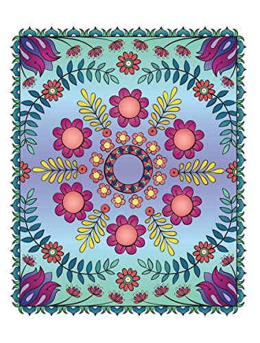 Creative Haven Scandinavian Folk Art Coloring Book (Adult Coloring Books: World & Travel) - Image 3