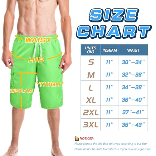 Image of Mens Swimming Trunks Swim Trunks Quick Dry Swim Shorts with Mesh Lining Funny Swimwear Bathing Suits