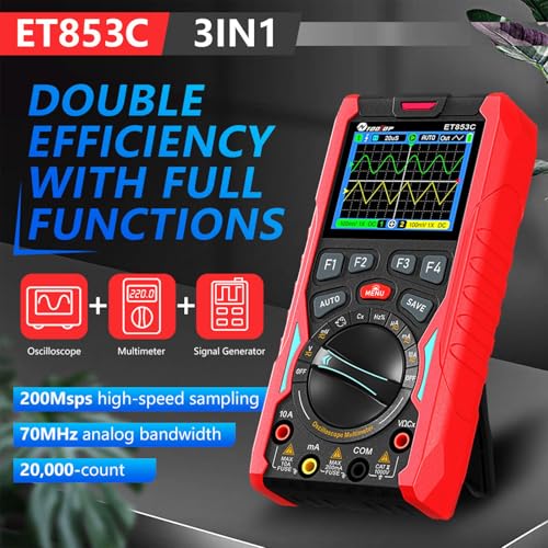 Oscilloscope portable multimètre de précision avec mémoire 200 fluctuations - 3