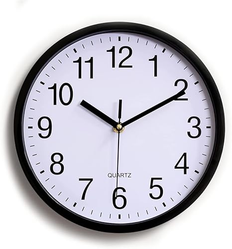 Miniatura 1 de Reloj de pared con movimiento silencioso, reloj creativo con diseño simple y moderno, reloj silencioso para decoración del hogar y sala de estar (10