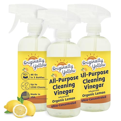 Originally Yellow Lemon Vinegar All Purpose Cleaning Spray | Distilled