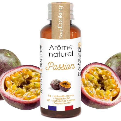 ScrapCooking - Arôme Naturel Liquide Fruit de la Passion 40ml - Arôme Alimentaire Passion pour Pâtisserie, Yaourts, Gâteaux, Cheesecakes, Biscuits,...