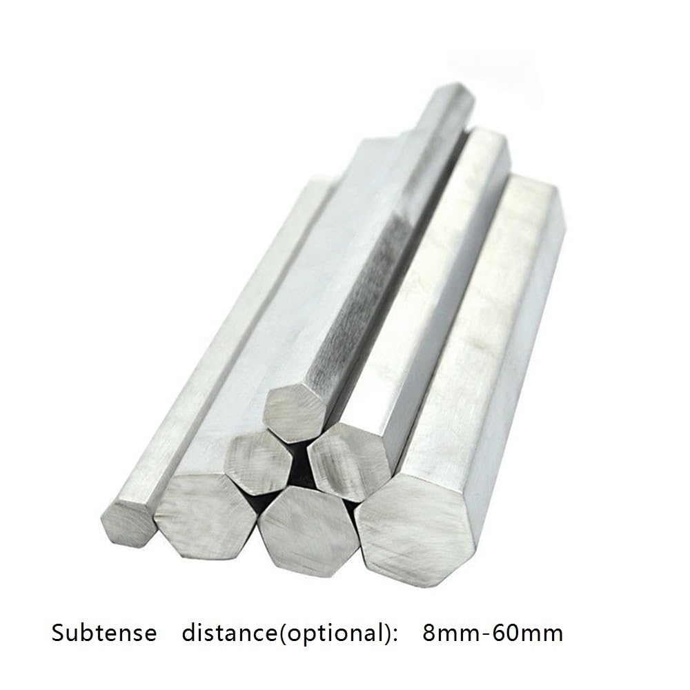Barre esagonali in alluminio 6061 da 10 pezzi, 100-1000 mm, 8-60 mm sottotese for supporto 'inquadratura(200x20mm)