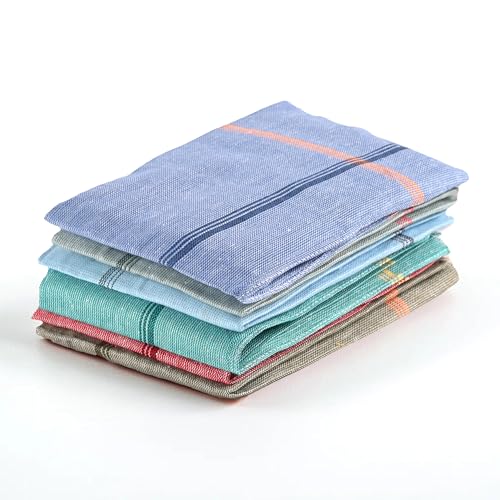 Image of Kuber Industries Pack of 6 Cotton Kitchen Cloth /Napkins | Fridge, Kitchen Cleaning & Roti Napkins With Tassles | 19x19 Inches - Multicolor