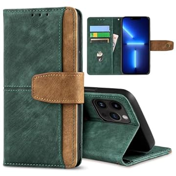 GANGANPRO Coldre de celular de negócios de couro para OPPO A3 4G/5G, capa flip antiderrapante resistente a arranhões com suporte para cartão, capa carteira com suporte de 6,67 polegadas - verde