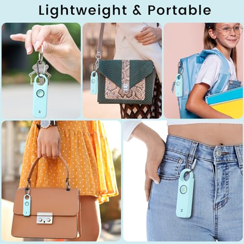 TIPSEAN Personal Safety Alarm - 135dB Siren, LED Strobe, USB-C Rechargeable - Image 3