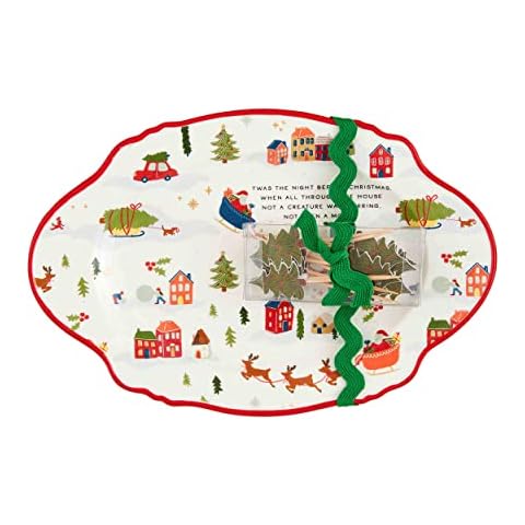 Mud Pie Twas the Night Plate Set Cover