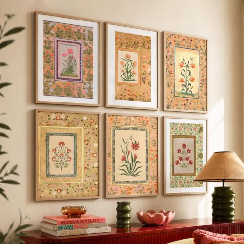 Image of kotart Premium Digital Madhubani Art Paintings with Frame for Home Decor - Painting Wall Decoration - Pack of 6 (14X20 Inch,)