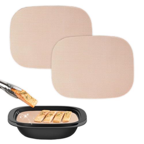 Glamifyr 2 Stück Dauerbackfolie für Thermomix TM7 Varoma,Backpapier Wiederverwendbar,Backpapier Ohne Beschichtung,BackpapieR Ohne pfas und bpa,Backunterlage,Hitzebeständig bis 250°C,Back Zubehör