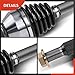 A-Premium Pair (2) CV Front Axle Shaft Assembly Compatible with Chevrolet Traverse 2009-2017 & GMC Acadia 2007-2017 & Buick Enclave & Saturn Outlook, 2007-2017, Left and Right, Replace# 20985786