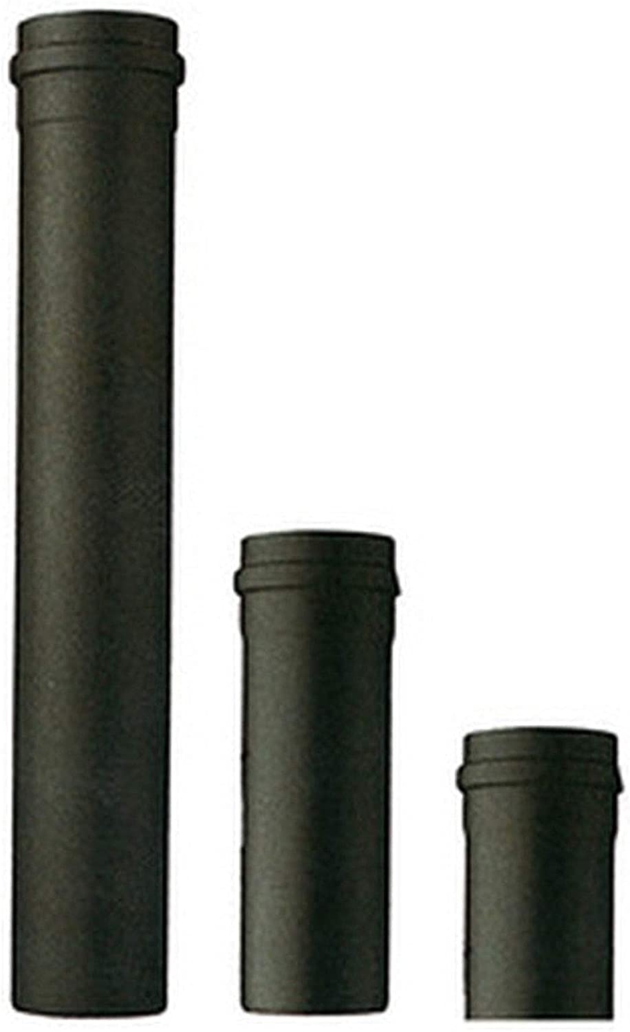 Tubo Scarico Pellet Nero Diametro 80mm - Canale Fumo Lineare Per Stufe - Foto 3