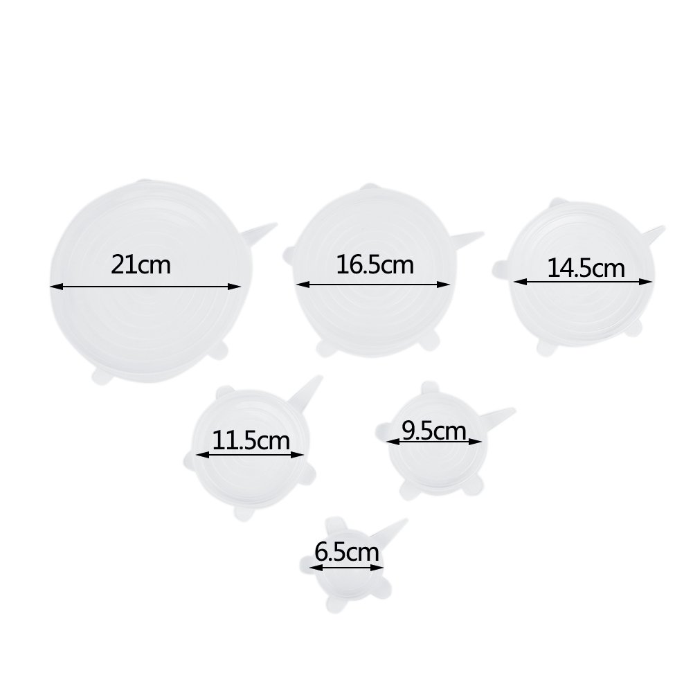 Silicone stretch coperchi ciotola Covers, Ancoz riutilizzabile