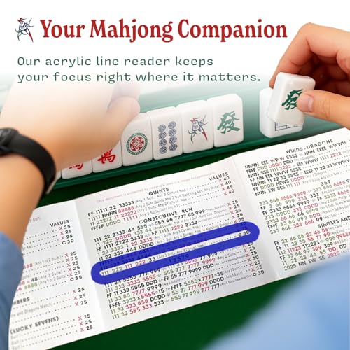 Set 4 piezas csky Mahjong Line Finder acrílico azul miniatura 3