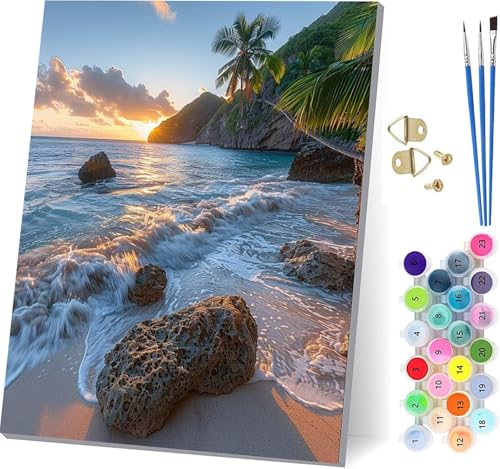 v G DIY Paint by Numbers for Adults r[` LbgqS hG  Lbg uVƃANG̋ yCgoCio[ l̃NtgANeBre z[ ItBX ւ̃Mtg 40x