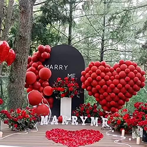 Image of 200pcs Red Balloons 5 Inch, Small Mini Latex Balloons for Party Birthday Baby Shower Anniversary Festival Arch Garland Decoration