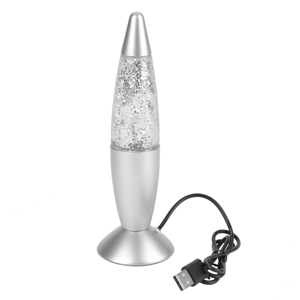 New Stunning Glitter Lava Lamp Silver Amazon.co.uk Lighting