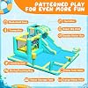 FBSPORT Inflatable Bounce House Water Slide, Widen Water Slide Park 10-in-1 Bounce House with 480W Blower, Jumping, Climbing, Splash Pool, Bouncy Castle for Kids 3-10 Backyard Party Outdoor Indoor