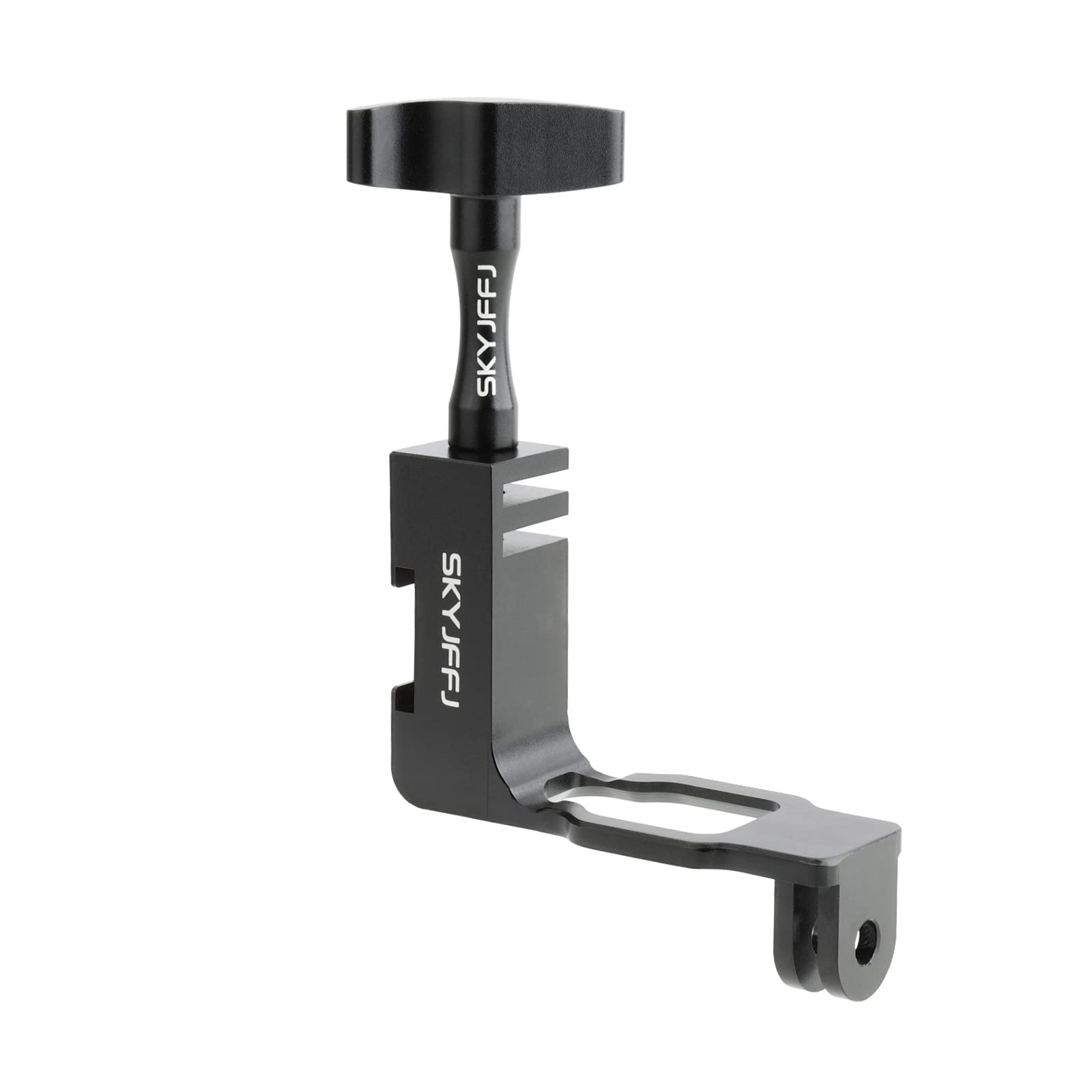 SKYJFFJNew 90 Degree Vertical Elbow Aluminium Bracket Adapter for GoPro Hero 13/12/11/10/9 Black