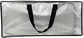 Bolsa de almacenamiento portátil para aire acondicionado, impermeable, resistente, cubierta de polipropileno con asa, 74 x 33 x 37 cm, azul, negro, transparente (transparente, 74 x 33 x 37)