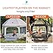 POP 'N GO PLAYPEN - Indoor & Outdoor Baby Playpen for Babies and Toddlers - Baby Beach Tent, Foldable, Portable W/Canopy, Travel Bag, & Mosquito Net - Pop Up Pack and Play Tent (Warm Ivory)