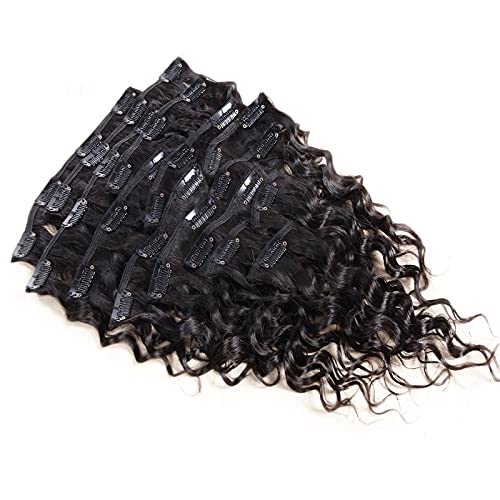 32 Inch Clip-In Human Hair Extensions, Deep Wave Texture, 7 Pieces bo7bw-2.png?v=1763498525&width  main image 2