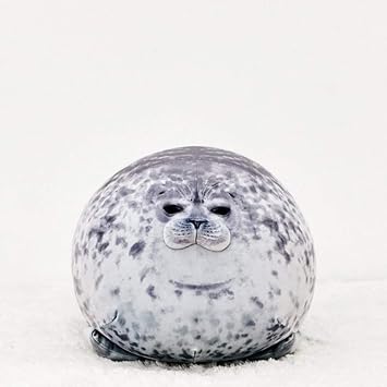 Chubby Blob Seal Plush Pillow, Super Soft Hug Plush Pillow, Cute Marine Animal Plush Doll