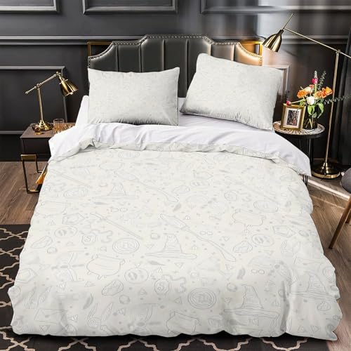 Housse de couette magique en microfibre douce anti-pli lit simple - 2
