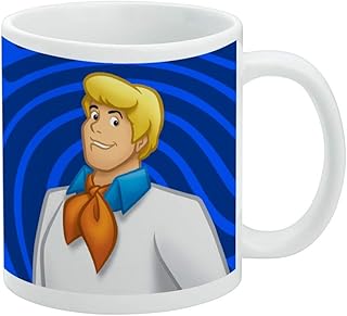 Scooby-Doo Fred Character Ceramic Coffee Mug, Novelty Gift Mugs for Coffee, Tea and Hot Drinks, 11oz, White