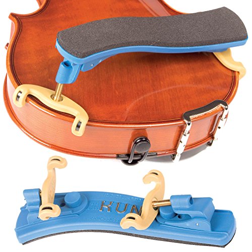 Kun Collapsible Mini Blue Shoulder Rest for 1/16-1/4 Violin