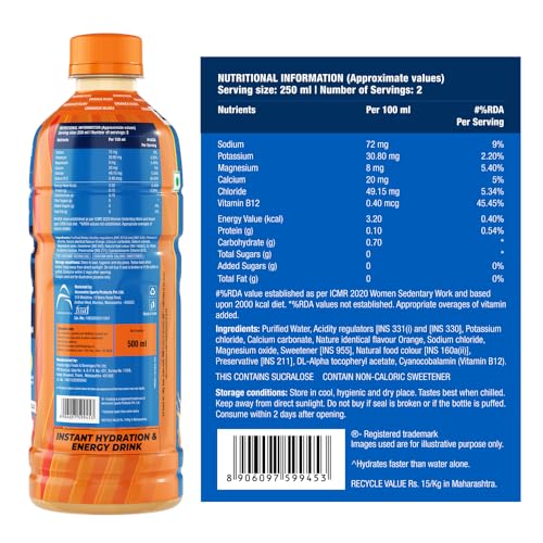 Image of Fast&Up Reload Ready to Drink - Tangy Orange Flavour 500ml