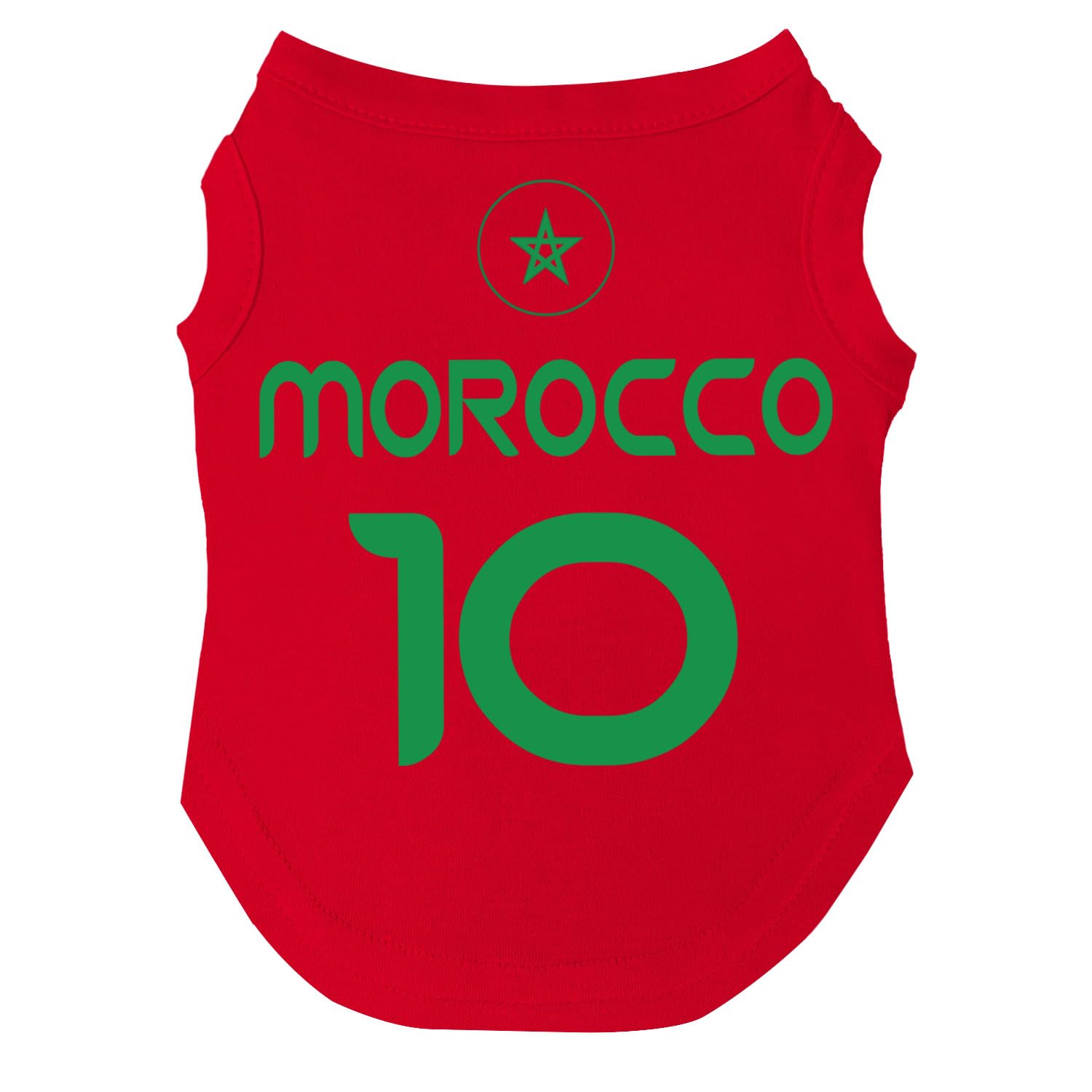Amazon.com : Morocco Flag Soccer Jersey Style Dog Tee Shirt