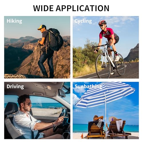 Image of HiBloks Replacement Lenses for Ray-Ban Meta Wayfarer (RW4008 Size L), UV Protection Sunglass Lens Set for Smart Glasses, Premium Lens Kit for Men & Women Driving, Cycling or Outdoor (Green)