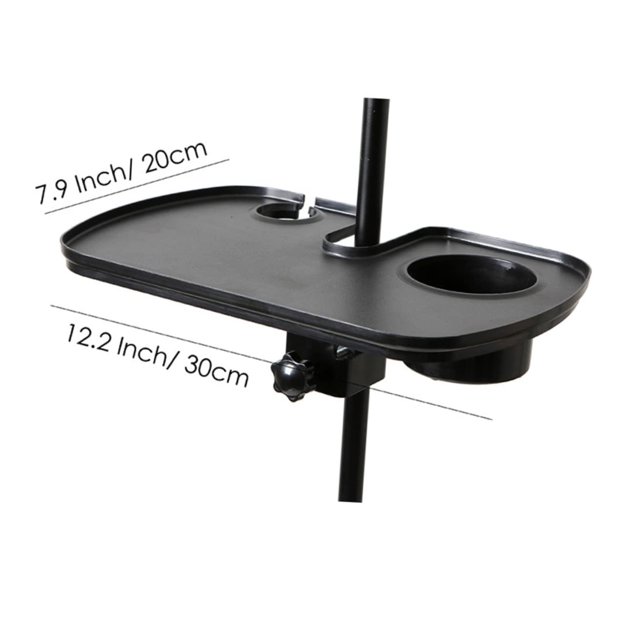Holibanna Clamp Microphone Stand Tray Live Broadcast Rack Durable Material Compatible with Various Brackets Stable Holder for Karaoke