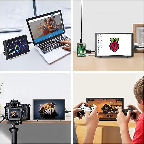 Image of ELECROW 8 Inch Touchscreen Monitor, 1280x800 IPS LCD HD Display with Stand, Portable Capacitive Touch Screen Compatible for Raspberry Pi 3 /4 /5, Win 11 /10 /8 /7, Jetson Nano, laptops, Game Consoles