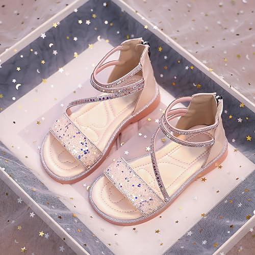 Kids Toddler Girls Sandals Glitter Princess Flat Sandals High Tops Strappy Summer Shoes Open Toe Sandal3