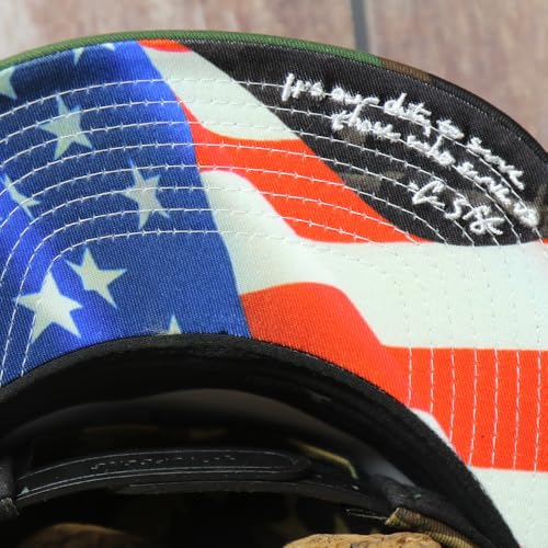 Image of HOOEY Chris Kyle Adjustable Snapback Hat - Mid Profile 6-Panel Breathable Mesh Baseball Cap, Trucker Hat for Men and Women