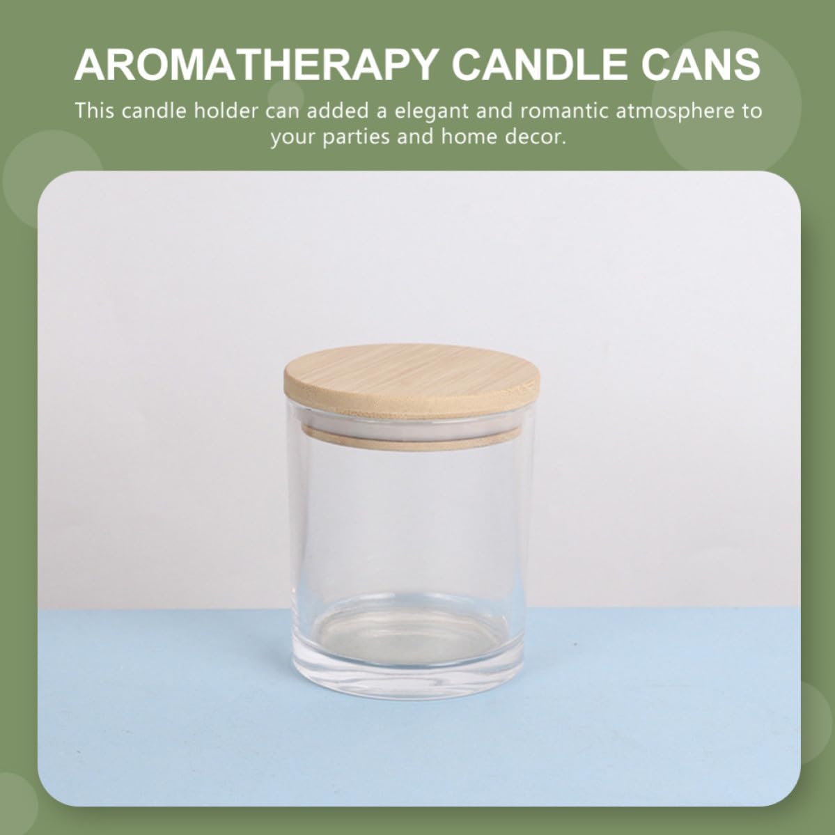 Tofficu Leere Glaskerzengläser Praktische und Verschlossene Vorratsgläser mit Deckel aus Glas 5 Stück für Gewürze oder Dekorative Aromatherapie Kerzen im Zuhause