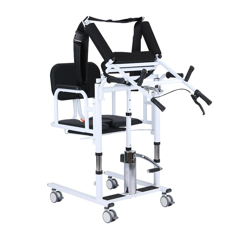 Silla De Transferencia De Elevación del Paciente Lift para La Silla De Ducha Rodante En El Hogar Hidráulico Liftación del Paciente Silla De Enfermería Manual para Levantar Ancianos