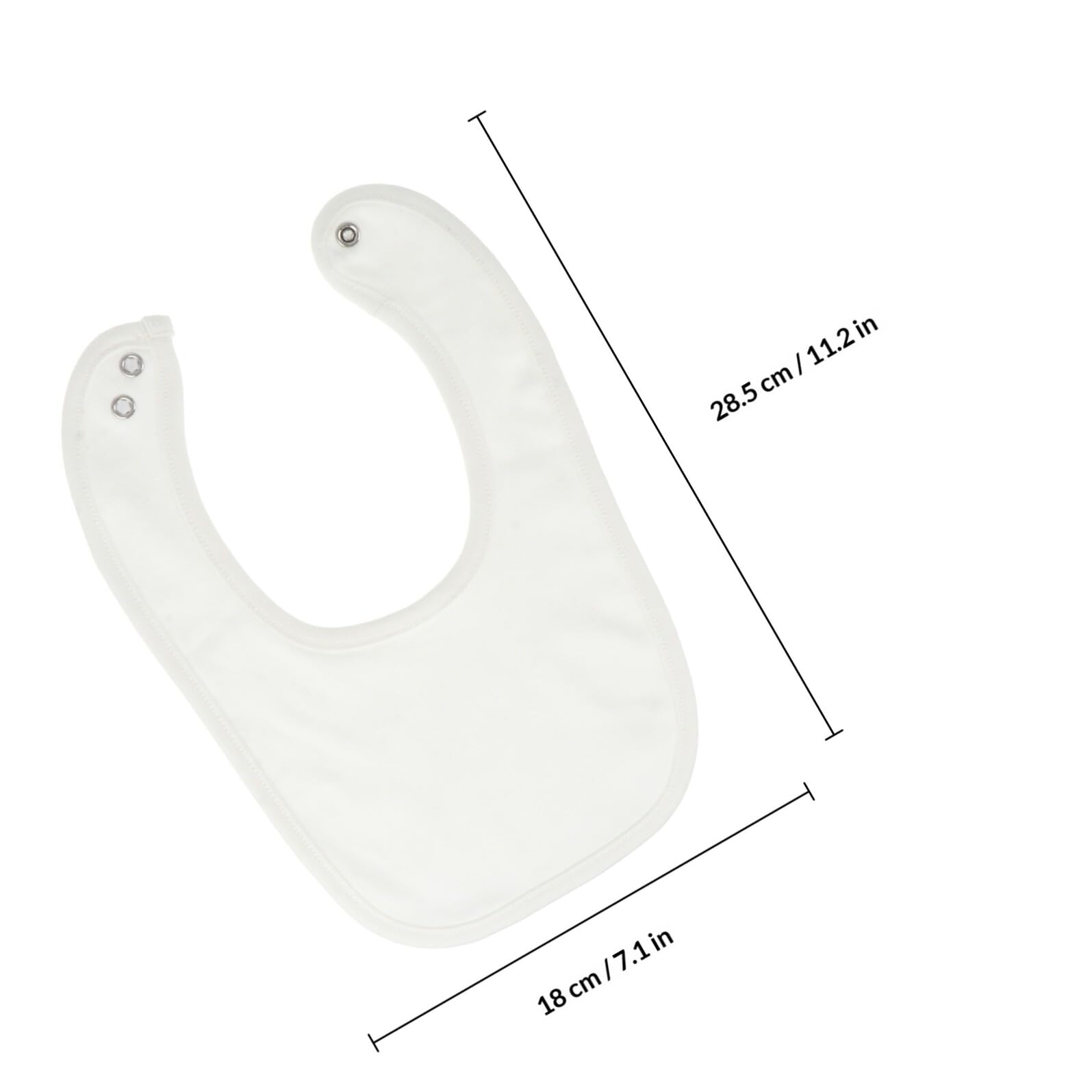 YARNOW Set di 8 Bavaglini in Cotone Doppio Strato per Ragazzo Ragazza Stili multipli Bianco, Assorbenti e Lavabili con Chiusura a Bottone Regolabile Stili multipli per Pappa e Bava