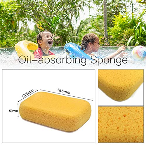 Olie Absorberende Spons, Multifunctionele Schoonmakende Sponzen, Schoonmakende Sponzen Schoonmakende Toebehoren Voor Badkuip Keuken Zwembad - Geel - Image 5