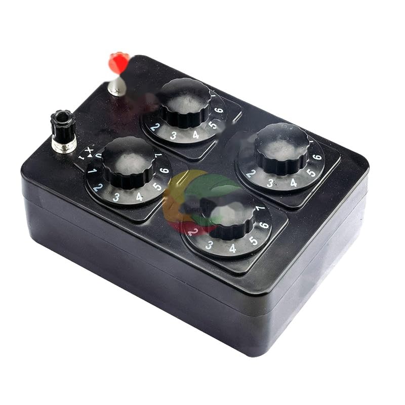 Simple Resistance Box 0-9999 ohm Advanced Physics and Electricity Teaching Instrument Variable Decimal Resistance Meter