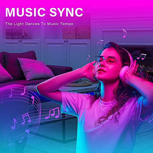 GUPUP WiFi Led Lights 50ft,Tuya Smart App Controlled Led Strip Lights,Work with Alexa and Google Assistant Devices,Sound Activated Light Strip,Music Sync,Color Changing Led Lights(APP+Remote+Voice) - Image 5