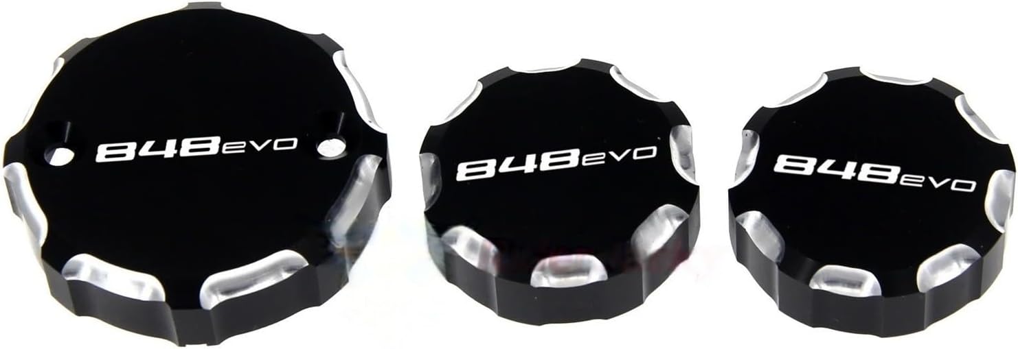 Motorcycle Brake Fluid Cap Motorcycle Front Brake Clutch Rear Brake Fluid Reservoir Cover for Du&Cati 848/EVO 2008-2013 2009 2010 2011 2012