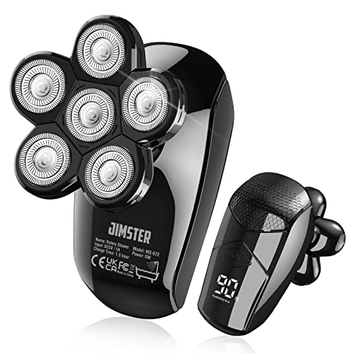 JIMSTER 5 in 1 Head Shavers: The Perfect Solution for Bald Men Looking for a Close, Smooth Shave.