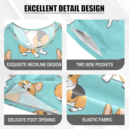 senya Short Sleeve Pajamas Sets Summer Cotton Sleepwear Different Posts Corgis4