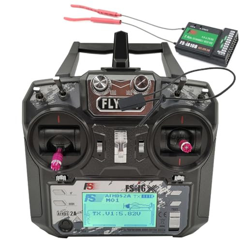 Alaohu FS-i6X 10 Channels RC Transmitter and Receiver FS-iA10B 2.4GHz Fly AFHDS2A Sky Radio Control...