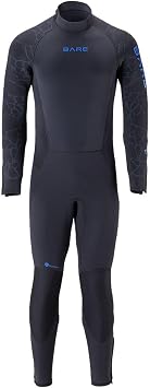 BARE 5MM Mens Velocity Ultra Full 2.0 Wetsuit | Unique Omnired Material Woven into The Torso for Added Warmth | Full Stretch Neoprene | Blue, 2XL